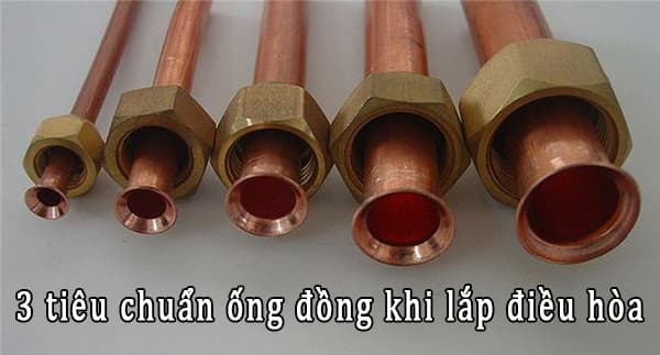 Tiêu chuẩn ống đồng khi lắp đặt điều hòa