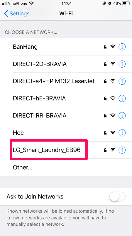 1701 ket noi dien thoai voi may giat lg qua ung dung smartthinq 11