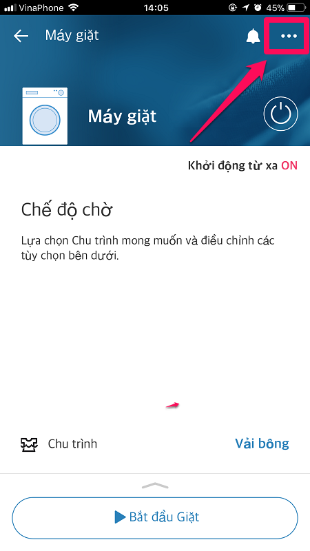 1701 ket noi dien thoai voi may giat lg qua ung dung smartthinq 17