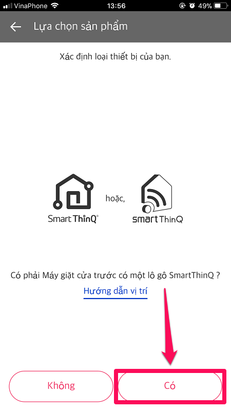 1701 ket noi dien thoai voi may giat lg qua ung dung smartthinq 6