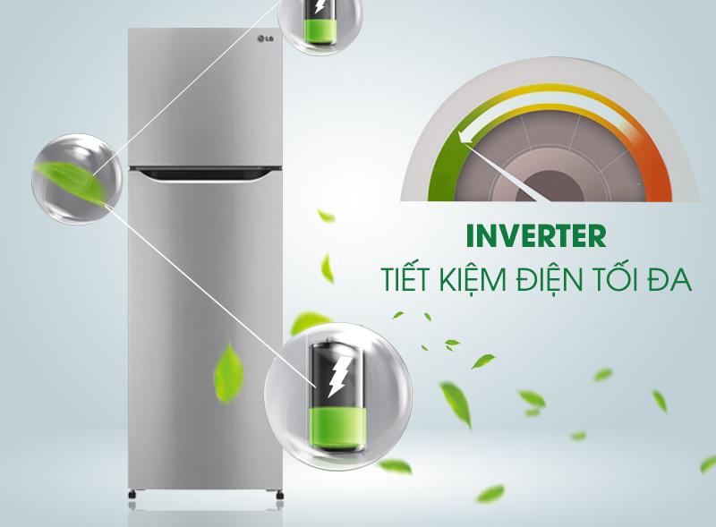 TỦ LẠNH 2 CÁNH LG GN-L225S - 208 LÍT