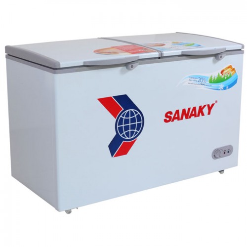tủ đông Sanaky 2 ngăn bao gồm 1 ngăn đông và 1 ngăn mát