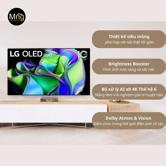 83c3psa Smart tivi LG OLED 83C3PSA có thiết kế hiện đại
