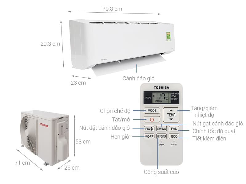 Bảng mã lỗi máy lạnh Toshiba