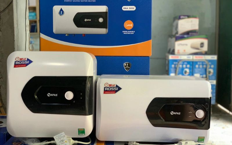 Bình nóng lạnh Rossi với công suất tối ưu, đảm bảo hiệu suất làm nóng nhanh và đều