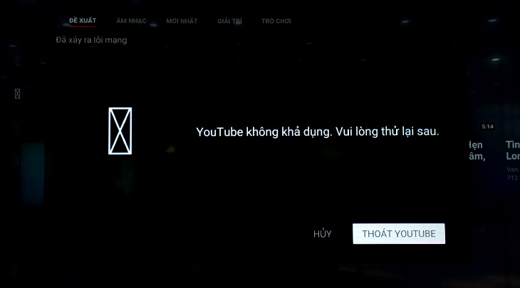 Cách khắc phục lỗi Tivi Sony không vào được Youtube