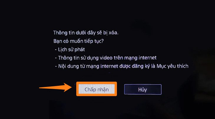 Cách khắc phục lỗi Tivi Sony không vào được Youtube