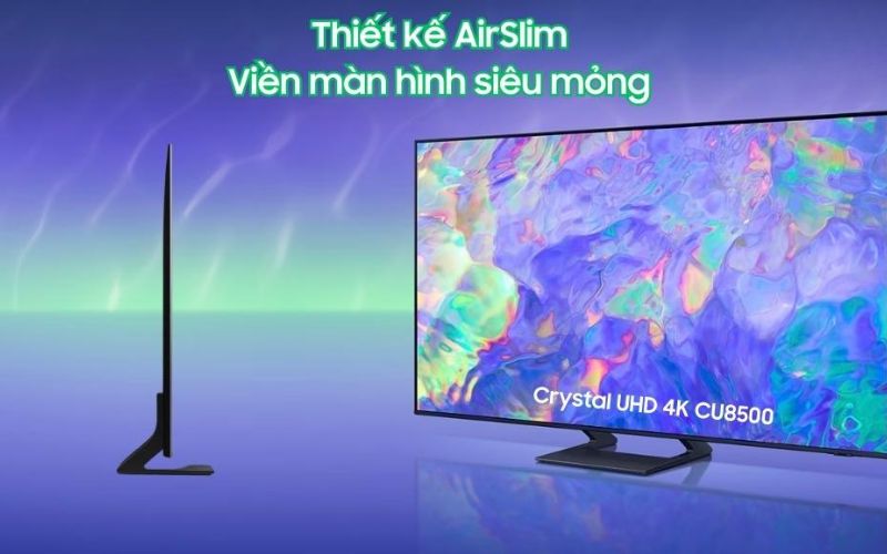 Thiết kế thanh lịch giúp tăng cường trải nghiệm xem với màn hình rộng và viền siêu mỏng