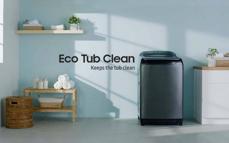 che do ve sinh may giat samsung cua tren hinh 2