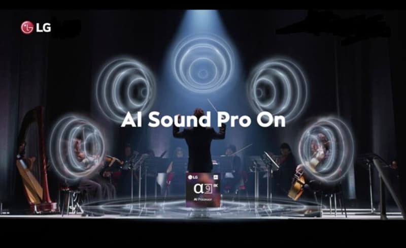 Công nghệ AI Sound Pro tối ưu âm thanh theo nội dung AI Sound Pro sử dụng trí tuệ nhân tạo để tối ưu âm thanh theo nội dung trình chiếu