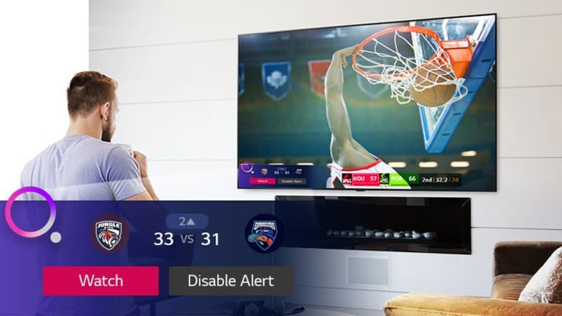 Công nghệ sport alert tivi oled lg