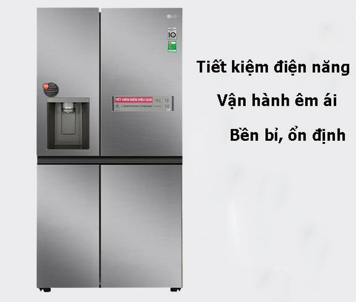 Tủ lạnh LG 4 cánh tiết kiệm điện năng