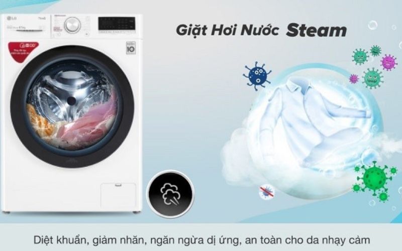 Ưu điểm của máy giặt hơi nước