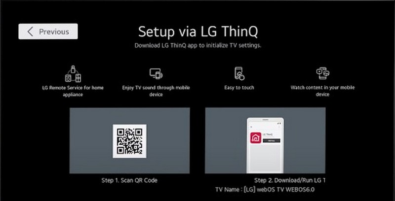 huong-dan-su-dung-tivi-lg-22 Quét mã QR trên màn hình để tải ứng dụng