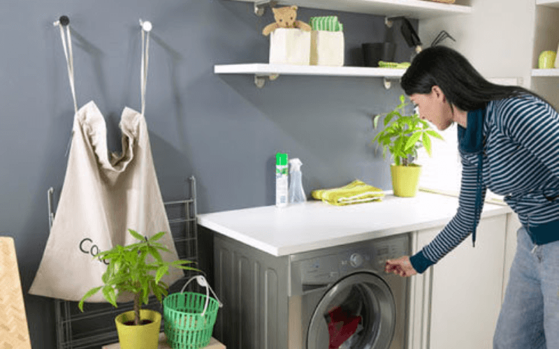 Máy giặt cần đặt ở vị trí cân bằng và chắc chắn