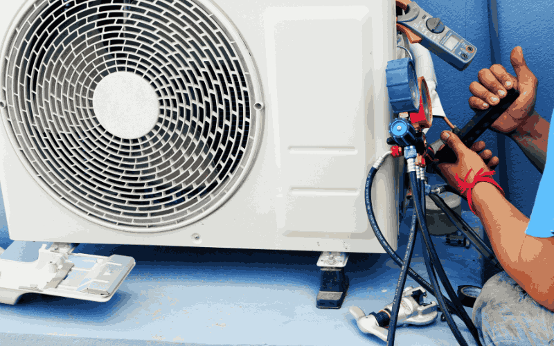 Kiểm tra tình trạng gas xem đó có phải nguyên nhân làm máy không lạnh hay không.