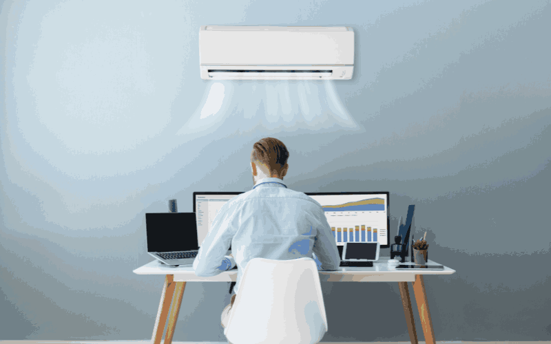 Điều hòa hoạt động liên tục quá công suất làm giảm hiệu suất của điều hòa.