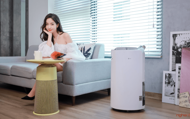 Máy lọc không khí LG PuriCare Aero Furniture AS20GPYU0  là món quà tuyệt vời dành tặng bạn gái