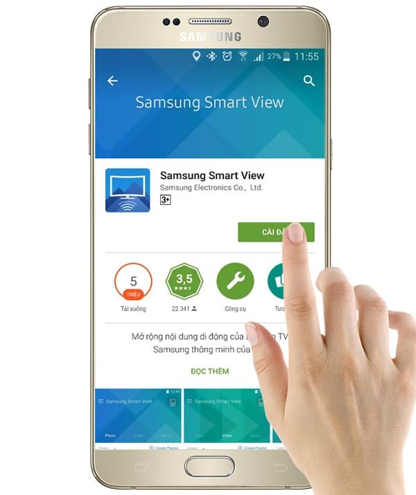 Hướng dẫn cách tải điều khiển tivi Samsung trên điện thoại