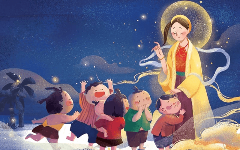 Nguồn gốc ngày lễ Trung Thu liên quan đến sự tích chú Cuội và chị Hằng