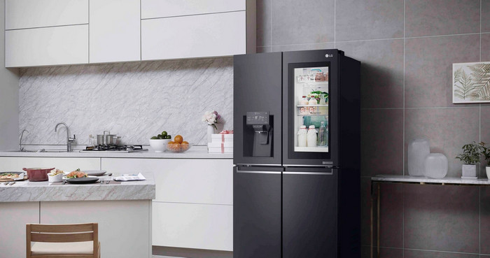 Tủ lạnh LG 4 cánh với thiết kế đẹp mắt, sang trọng